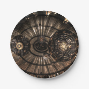 Mechanische Steampunk-Sternbilder Pappteller