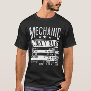 Mechanische Stundenrate des Schädelbruchs Fehlerbe T-Shirt