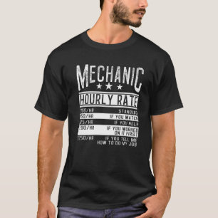 Mechanische Stundenrate des Schädelbruchs Fehlerbe T-Shirt