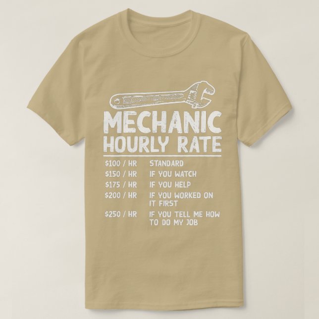 Mechanische Stundensätze Funny Car Kraftrad Gi T-Shirt (Design vorne)