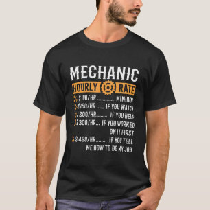 Mechanische Stundensätze Hoodie Funny Mechanic Ges T-Shirt