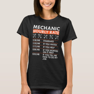 Mechanische Stundensätze Panzerkleidung Ra T-Shirt