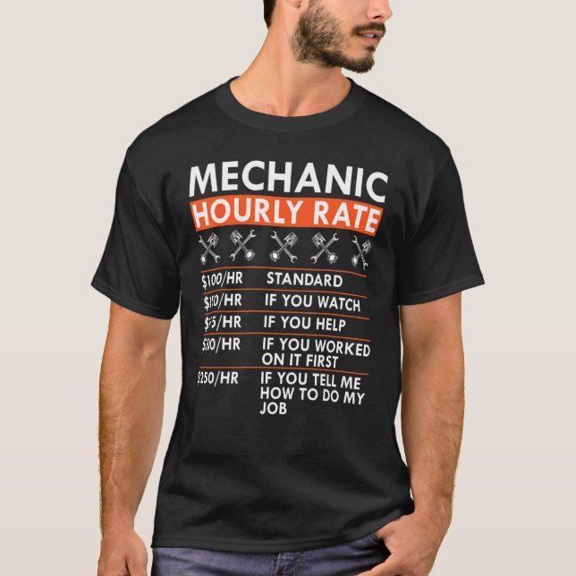 Mechanische Stundensätze Panzerkleidung Ra T-Shirt (Vorderseite)