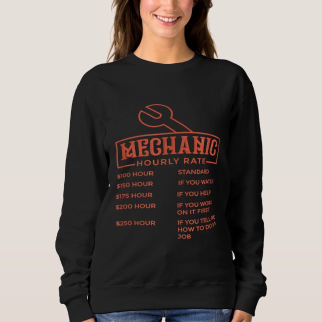 Mechanische Stundensätze Sweatshirt (Vorderseite)
