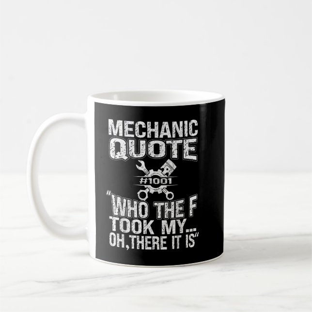 Mechanische Typ Mechanik DIY Handyman Garage Rep Kaffeetasse (Links)