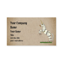 Mechanische Unicorn-Visitenkarte