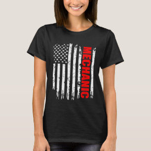 Mechanische US-Flaggenprofis T-Shirt