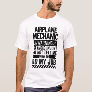 Mechanische Warnung des Flugzeugs T-Shirt