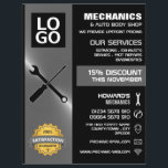 Mechanische Werkzeuge, Auto Mechanik/Reparatur Wer Flyer<br><div class="desc">Mechanische Werkzeuge,  Auto Mechanik & Reparaturen Werbung Flyer durch den Business Card Store.</div>