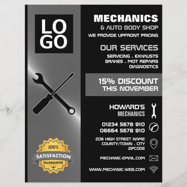 Mechanische Werkzeuge, Auto Mechanik/Reparatur Wer Flyer (Vorne)