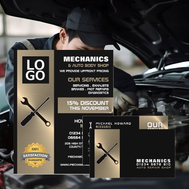 Mechanische Werkzeuge, Auto Mechanik/Reparatur Wer Flyer (Von Creator hochgeladen)