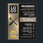 Mechanische Werkzeuge, Auto Mechanik/Reparatur Wer Flyer<br><div class="desc">Mechanische Werkzeuge,  Auto Mechanik & Reparaturen Werbung Flyer durch den Business Card Store.</div>