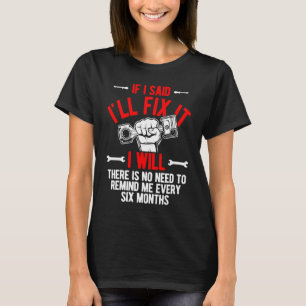 Mechanische Werkzeuge für die Reparatur von Kraftf T-Shirt