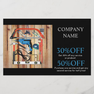 Mechanische Werkzeuge Handyman Carpentry Construct Flyer