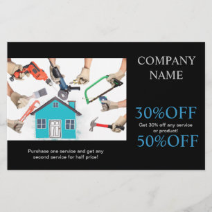 Mechanische Werkzeuge Handyman Carpentry Construct Flyer