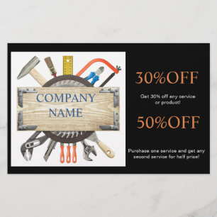 Mechanische Werkzeuge Handyman Carpentry Construct Flyer