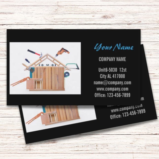Mechanische Werkzeuge Handyman Carpentry Construct Visitenkarte (Mechanical Tools Handyman Carpentry Construction Business Card)