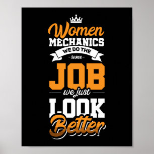 Mechanischer Dieselkraftstoff für Frauen Poster