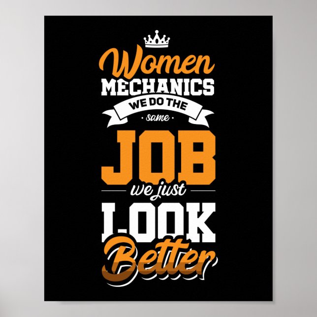 Mechanischer Dieselmotor für weibliche Luftfahrzeu Poster (Vorne)