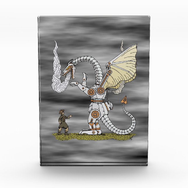 Mechanischer Drache Fotoblock (Vorderseite)