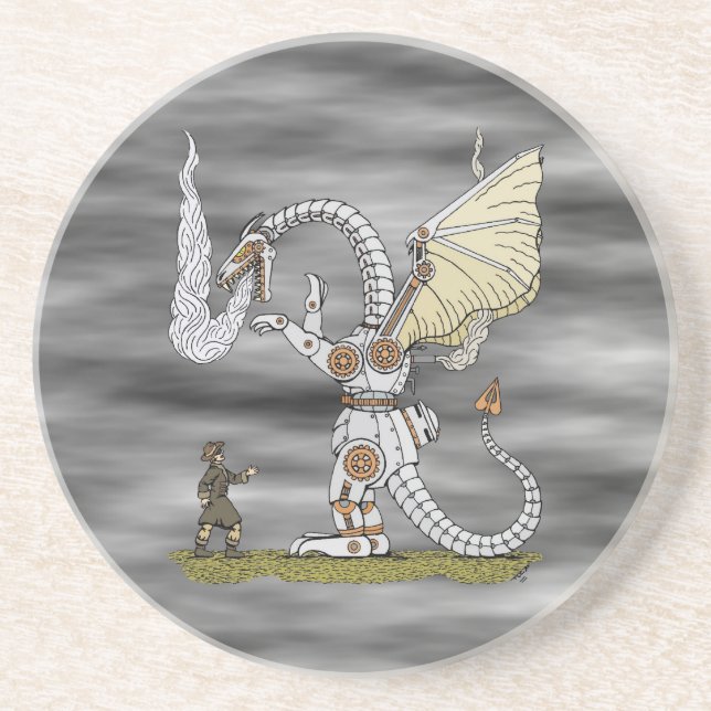 Mechanischer Drache Getränkeuntersetzer (Vorne)