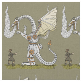 Mechanischer Drache Stoff
