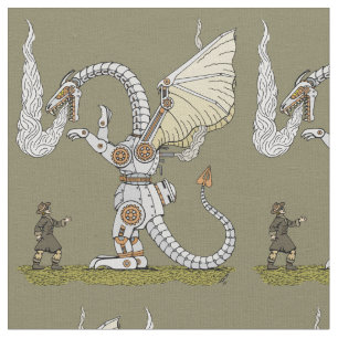 Mechanischer Drache Stoff