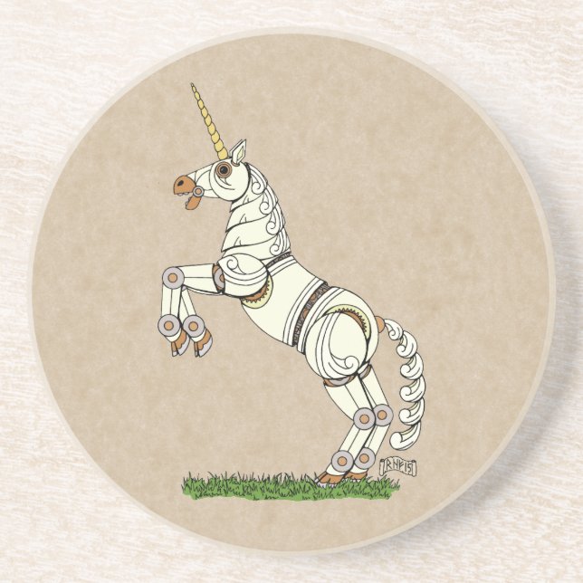 Mechanischer Einhorn-Untersetzer Getränkeuntersetzer (Vorne)