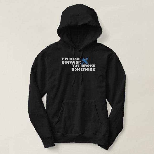 Mechanischer Elektrischer Klempner Vater Pater Pap Hoodie (Design vorne)
