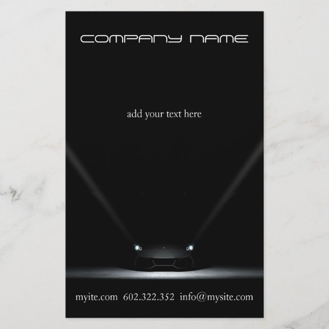 Mechanischer Flyer von Schwarzfahrzeugen (Vorne)