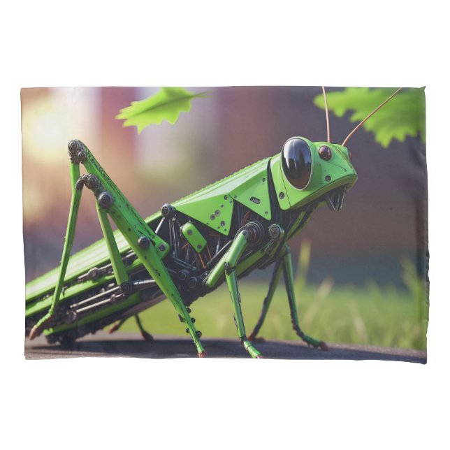 Mechanischer Grasshopper Kissenbezug (Vorderseite)