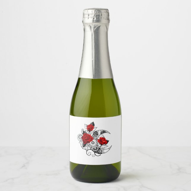 Mechanischer Halbmond mit Rote Rosen (Vorderseite)