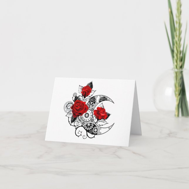 Mechanischer Halbmond mit Rote Rosen Ankündigung (Vorderseite)