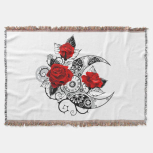 Mechanischer Halbmond mit Rote Rosen Decke