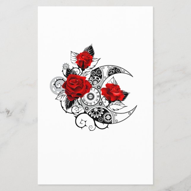 Mechanischer Halbmond mit Rote Rosen Flyer (Vorne)
