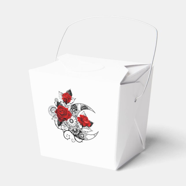 Mechanischer Halbmond mit Rote Rosen Geschenkschachtel (Vorderseite)