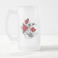 Mechanischer Halbmond mit Rote Rosen