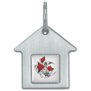 Mechanischer Halbmond mit Rote Rosen Tiermarke