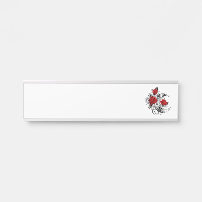 Mechanischer Halbmond mit Rote Rosen Türschild (Vorderseite )