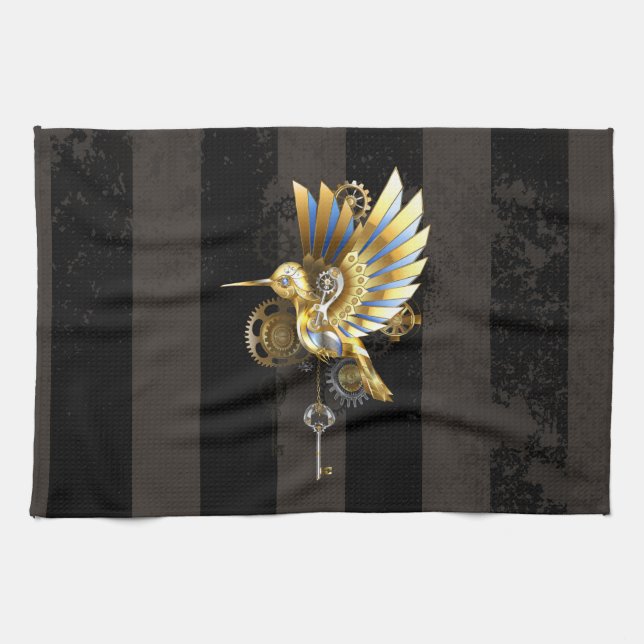 Mechanischer Hummingvogel Geschirrtuch (Horizontal)