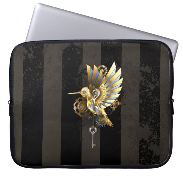 Mechanischer Hummingvogel Laptopschutzhülle (Vorderseite)