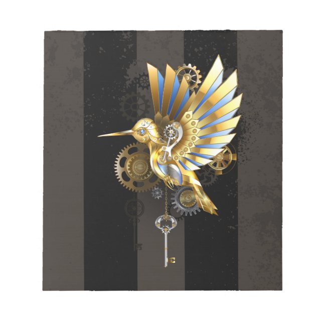 Mechanischer Hummingvogel Notizblock (Vorderseite)