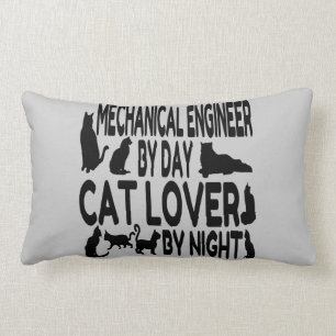 Mechanischer Ingenieur für Cat Lover Lendenkissen
