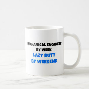 Mechanischer Ingenieur nach Woche Lazy Hintern bis Kaffeetasse