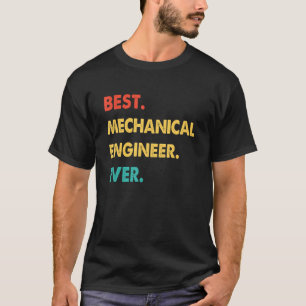 Mechanischer Ingenieur Retro Bester Maschineningen T-Shirt