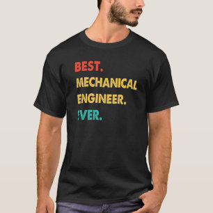 Mechanischer Ingenieur Retro Bester Maschineningen T-Shirt