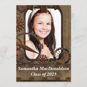 Mechanischer Maschinerie-Foto-Abschluss Einladung