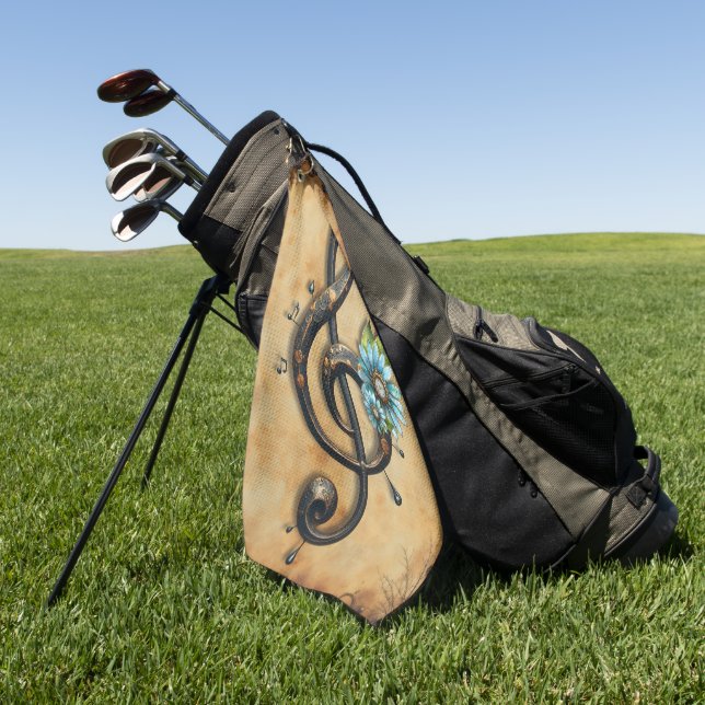 Mechanischer Notenschlüssel  Golfhandtuch (Gras)