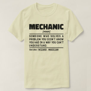 Mechanischer Noun-Wartungs-Spezialist Reparaturarb T-Shirt