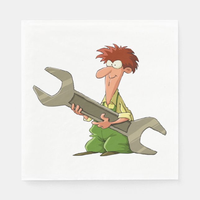 Mechanischer Riesenspanner Serviette (Vorderseite)